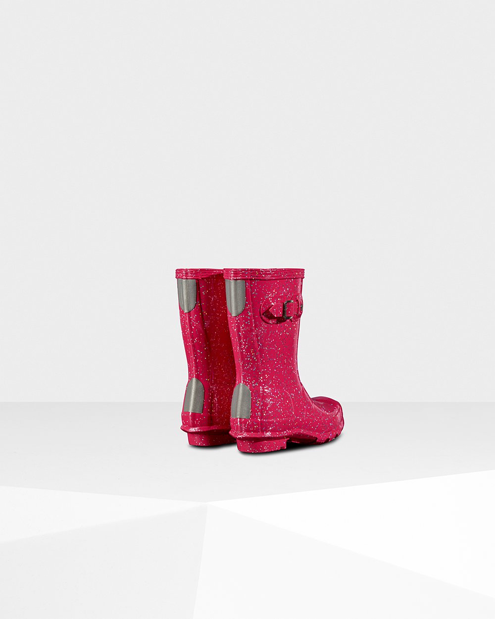 Botas de Lluvia Hunter Niños - Original Little Giant Glitter - Rosas - OBQSFHZ-56